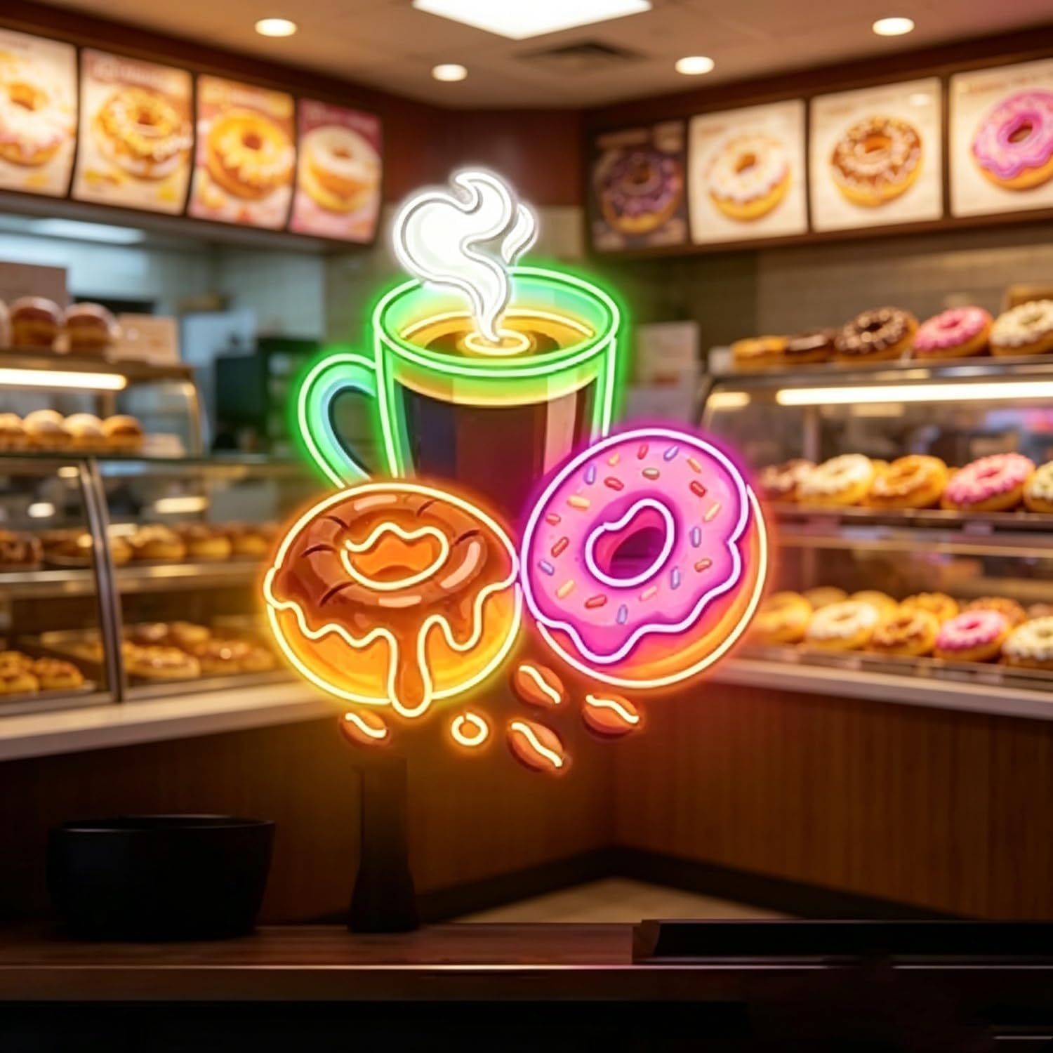 Commercial Kitchen Store - Donuts LED Neon Tabela USB Güçlü