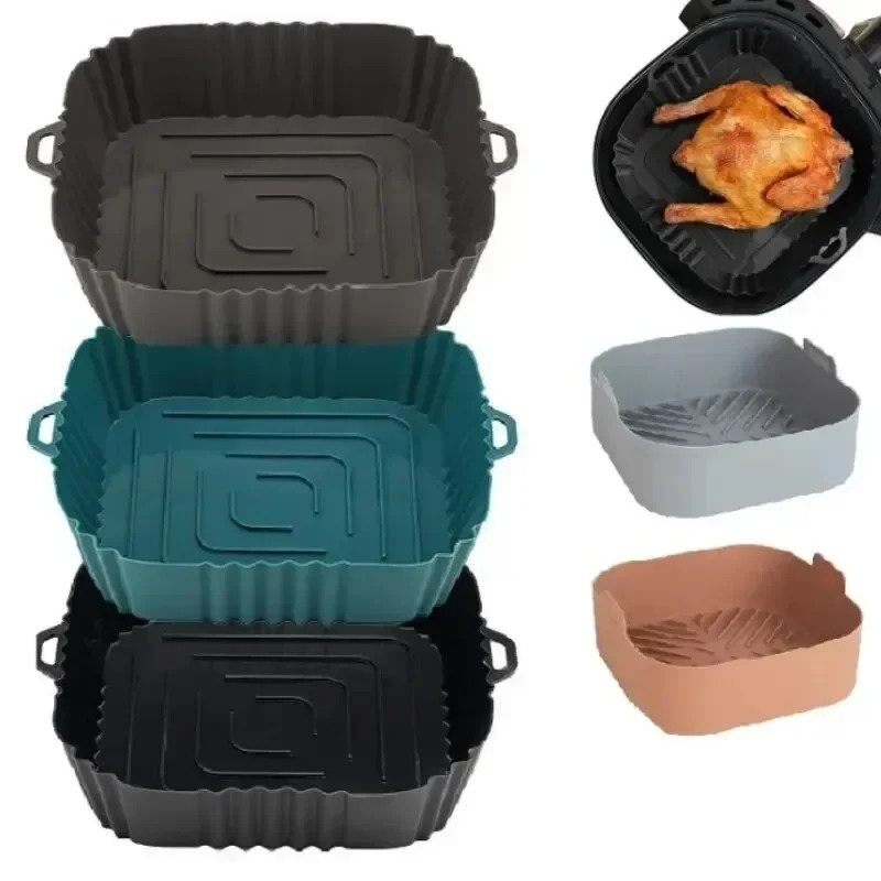 Deep Fryer Commercial - 1 adet silikon hava fritöz sepeti,