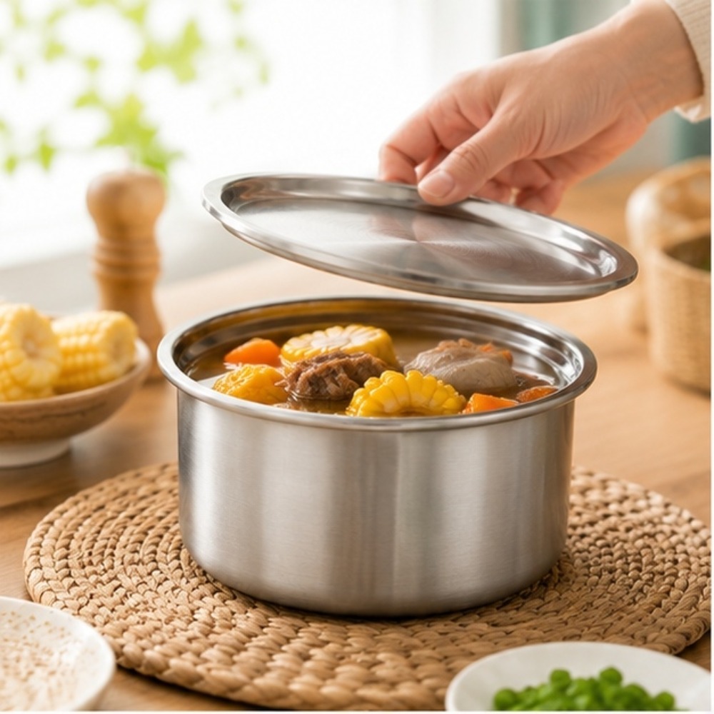 Deep Fryer Commercial - 304 Paslanmaz Çelik Kapaklı Ramekin, Buharda