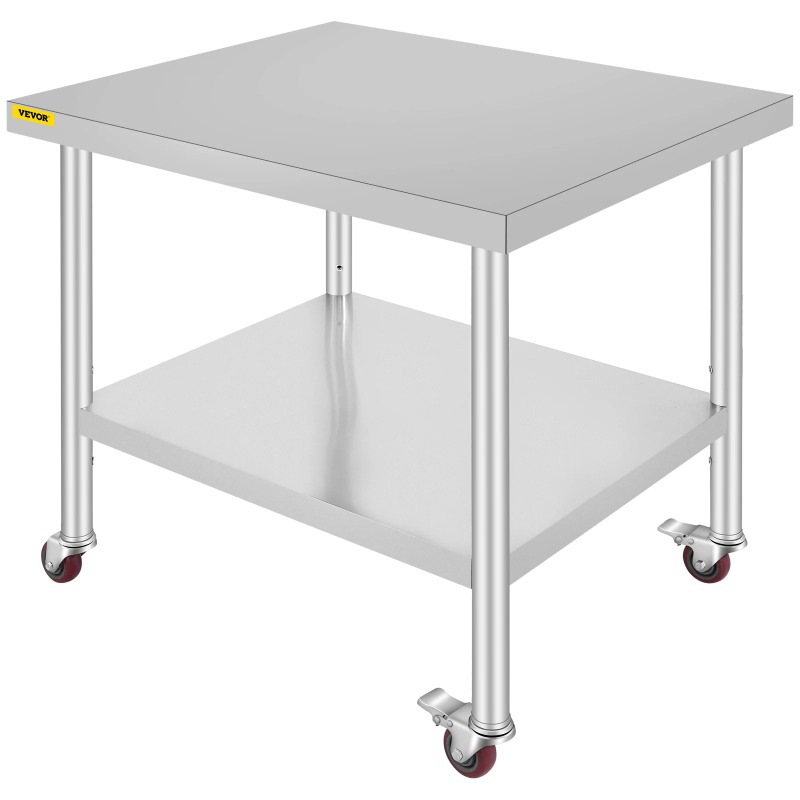 Commercial Kitchen Prep Table With Storage - Paslanmaz Çelik Mutfak Hazırlık Masası, 4