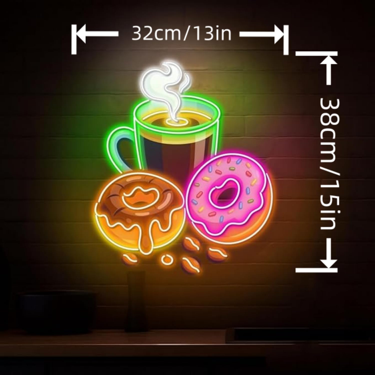 Donuts LED Neon Tabela USB Güç - Commercial Kitchen Store incelemesi ve fiyatı