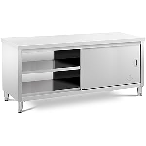 Paslanmaz Çelik Tezgah Ağır Hi - Commercial Kitchen Prep Table With Storage incelemesi ve fiyatı