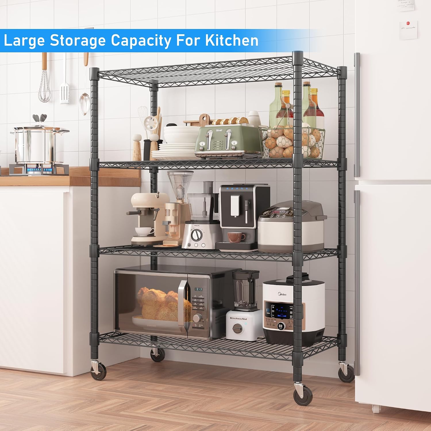 Tekerlekli 4 Katmanlı Ayarlana - Commercial Kitchen On Wheels incelemesi ve fiyatı