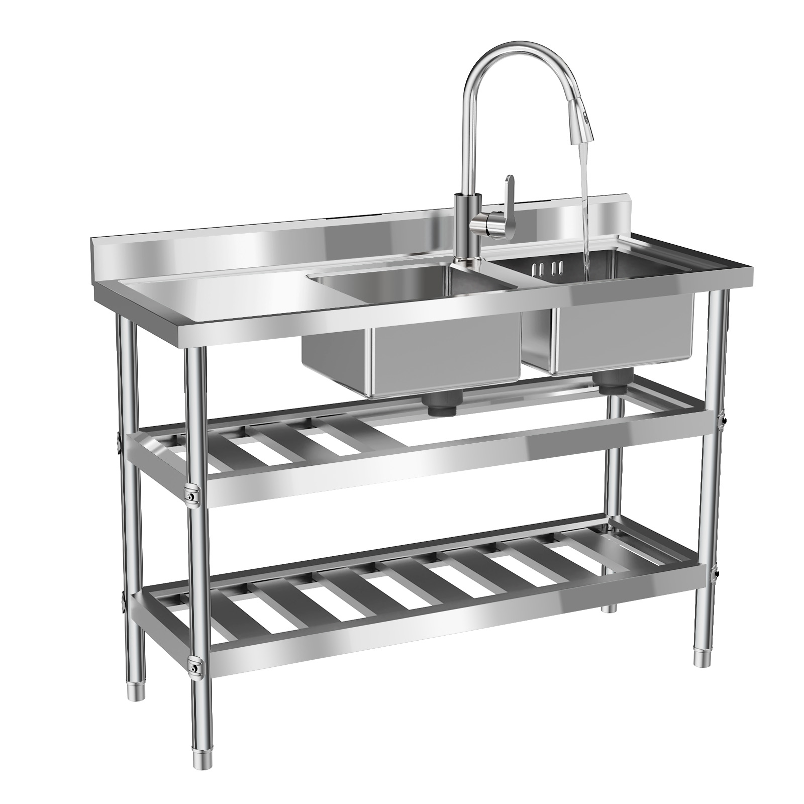 Ticari Restoran Lavabosu, Pasl - Commercial Kitchen Prep Table With Storage incelemesi ve fiyatı