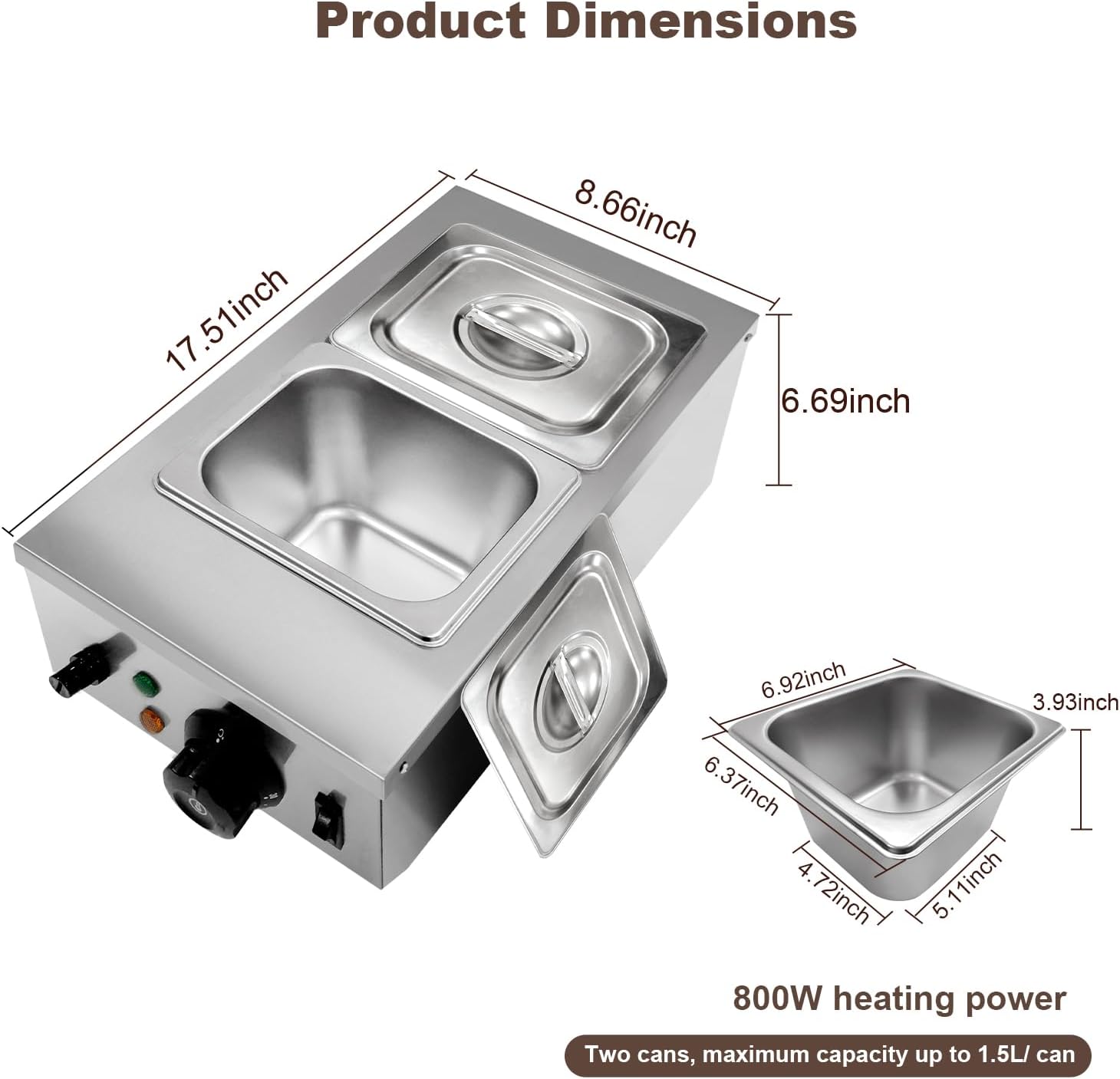 TWISTER.CK 1200W Çikolata Erit - Commercial Kitchen Warmer incelemesi ve fiyatı