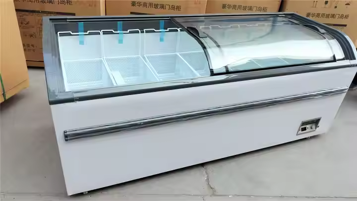 Ticari kavisli üst camlı sürgü - Commercial Chest Freezer incelemesi ve fiyatı