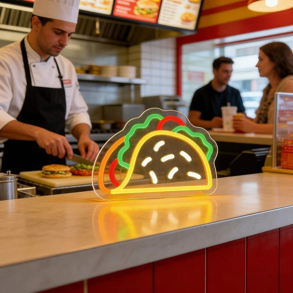 Taco Neon Tabela LED USB Kısıl - Commercial Kitchen Store incelemesi ve fiyatı