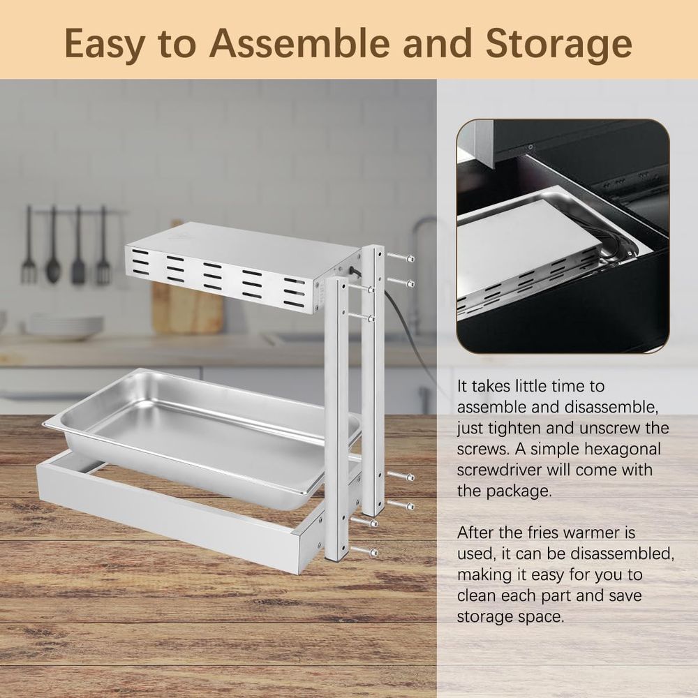 Patates Kızartması Isıtıcı, Ti - Commercial Kitchen Cabinet incelemesi ve fiyatı