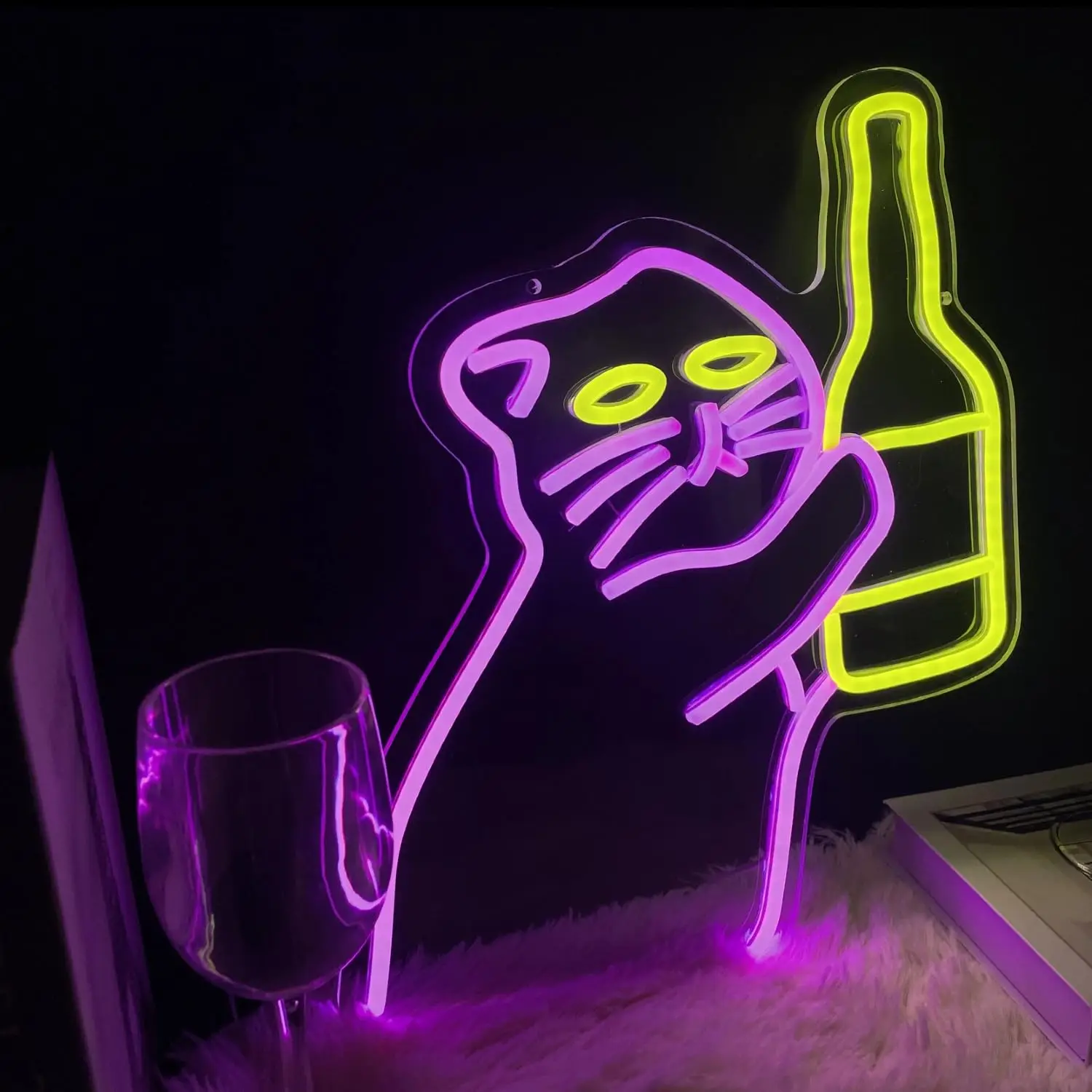 Kedi Şişesi Neon Tabela, Komik - Commercial Kitchen Store incelemesi ve fiyatı